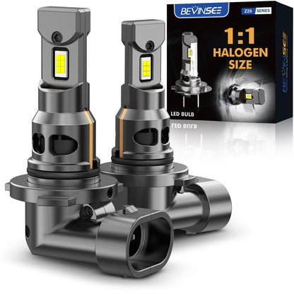 BEVINSEE Z26 9005 HB3 LED Headlight Globes Bulbs Kit High Low Beam 70W 6000K White